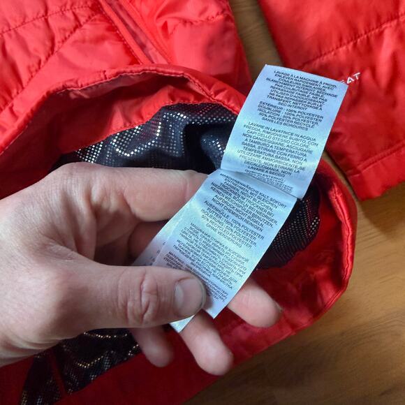 Women's Columbia Bright Red Pink Omni-Heat Insulated Winter Puffer Jacket Sz 2X - Picture 5 of 9